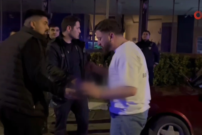 Bursa'da polis öfkeli adamı dakikalarca ikna etmeye çalıştı