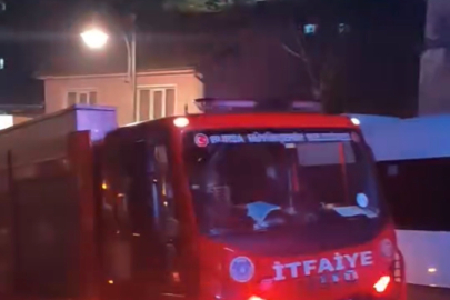 Bursa'da tarihi binada çıkan yangın söndürüldü