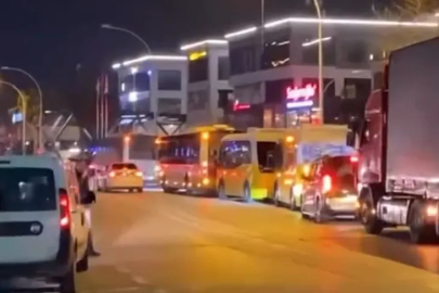 Bursa'da zam krizi! Otobüsçüler konvoyla eylem yaptı