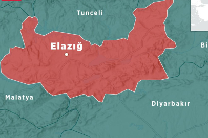 Elazığ'da 4,3 büyüklüğünde deprem