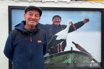 Yaren leylek ve balıkçı Adem Yılmaz’ın dostluğu ilgi odağı oldu