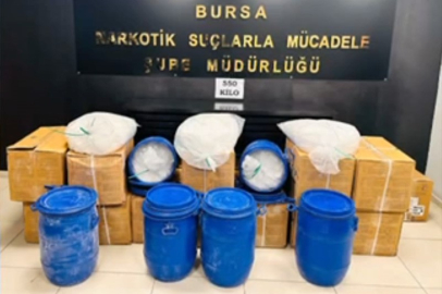 Bursa'da büyük uyuşturucu operasyonu!
