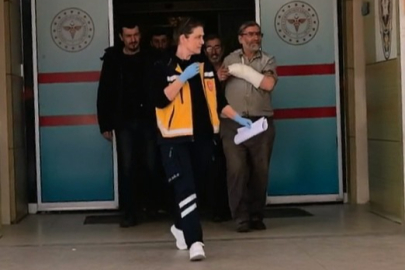 Bursa'da talihsiz kaza: Elini iş makinasına kaptırdı