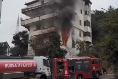 Mudanya’da apartmanda yangın paniği