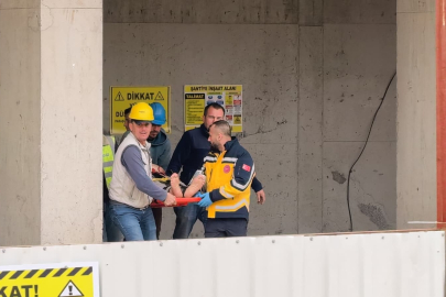 Bursa'da inşaatın 2. katından düşen işçi yaralandı