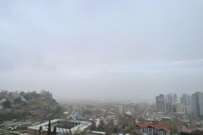 Bursa'da şehrin üzerine sis çöktü