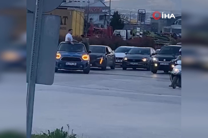 Bursa'da düğün konvoyu tehlike saçtı