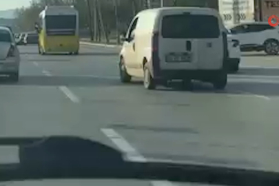 Bursa trafiğini birbirine kattı! Peş peşe makas attı