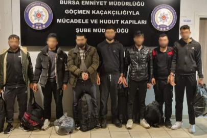 Bursa’da kiralık evde kaçak göçmen ağı çökertildi