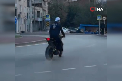 Bursa’da polis yelekli motosikletli genç trafikte yakalandı