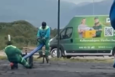 Bursa’da tebessüm ettiren anlar: Temizlik işçilerinin neşesi gündem oldu