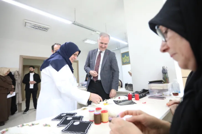 Bursa İnegöl Belediye Başkanı Taban'dan İNESMEK kursiyerlerine ziyaret