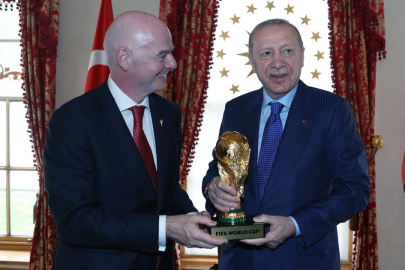 Cumhurbaşkanı Erdoğan FIFA Başkanı Infantino'yu kabul etti