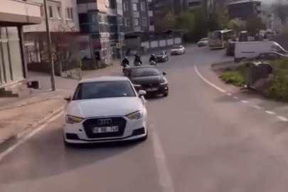 Bursa'da konvoy rezaleti kamerada!