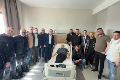 Selim Kurtulan'a hastanede anlamlı ziyaret
