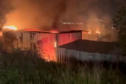 Bursa'da gece yarısı korkutan yangın: Konteynır alevlere teslim oldu