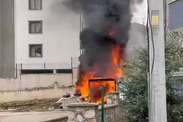 Bursa'da tüp bomba gibi patladı!