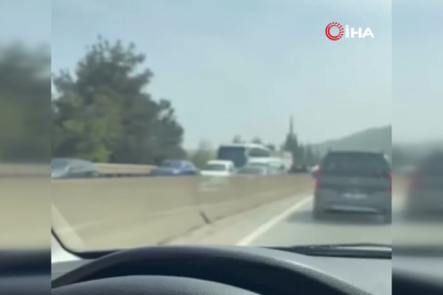 Bursa'da kontrolden çıkan otomobil takla attı