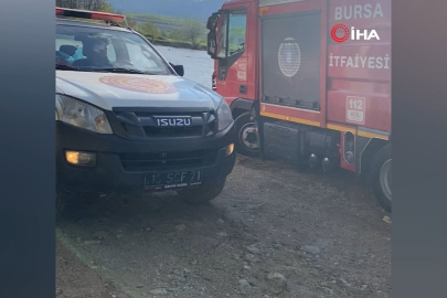 Bursa'da barajda mahsur kalan pelikan kurtarıldı