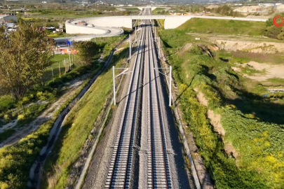 Bursa-Ankara hızlı tren hattı rayları böyle görüntülendi
