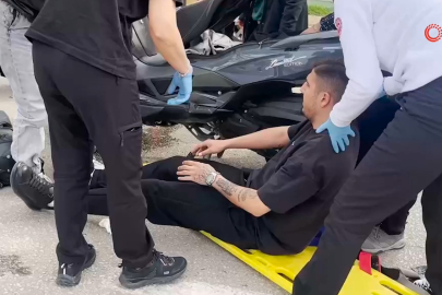 Bursa’da işçi servisine motosiklet çarptı: 2 yaralı