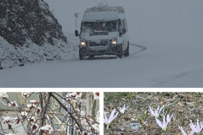 Van'da nisan ayında iki mevsim bir arada