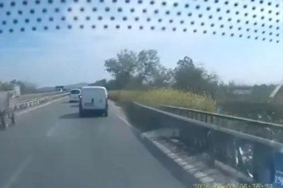 Bursa-İzmir Yolunda akılalmaz görüntü!