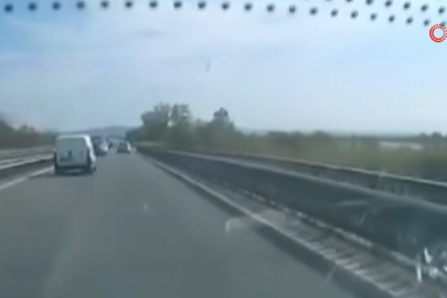 Bursa-İzmir Yolunda akılalmaz görüntü!