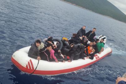 Bodrum'da 40 düzensiz göçmen yakalandı: 2 gözaltı