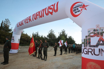 Gelibolu Yarımadası'nda 57. Alay Vefa Yürüyüşü Conkbayırı'nda sona erdi