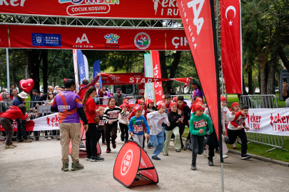‘Eker I Run 23 Nisan Çocuk Koşusu' bayram sevincini sporla buluşturdu