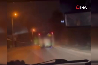 Bursa'da patenli gençlerin tehlikeli yolculuğu kamerada