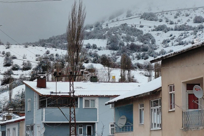 Tokat'ta Mayıs ayında kar yağışı!
