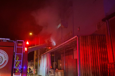 Bursa'da mobilya fabrikası yangını