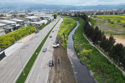 Bursa Büyükşehir'den yaz mevsimi öncesinde dere temizliği
