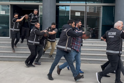 Bursa'da çiftçileri hedef alan tefeci çetesi adliyeye sevk edildi
