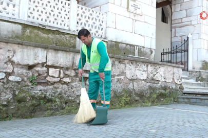 Bursa'nın dünyaca ünlü tarihi alanlarına özel temizlik ekibi
