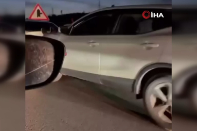 Bursa’da pes dedirten görüntü: Aracı itmek için insan kullandı