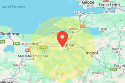 Kandilli duyurdu: Bursa Mudanya’da deprem meydana geldi