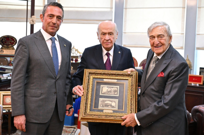 MHP Genel Başkanı Bahçeli, Rahmi Koç ve Ali Koç'u kabul etti