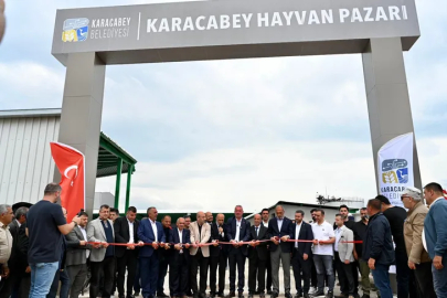 Bursa Karacabey Belediyesi hayvan pazarı hizmete açıldı