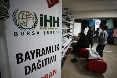 İHH Bursa Şubesi'nden bayram öncesi yüzlerce aileye yardım