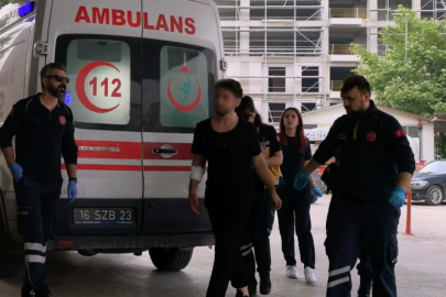 Bursa'da genç adam meyve keserken kolunu kesti!
