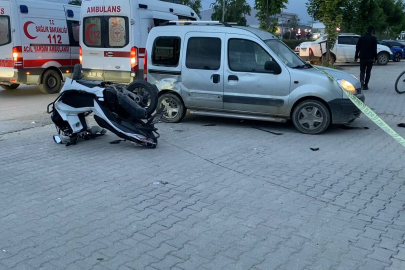 Bursa’da trafik kazası: Motosikletteki 2 kişi yaralandı