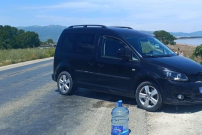 Motosiklet otomobille çarpıştı : Sürücü ağır yaralı