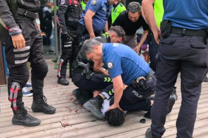 Yol kavgasında kan aktı: 1’i ağır 4 kişi bıçakla, 1 polis memuru arbede sonucu yaralandı