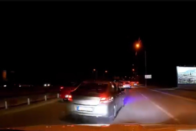 Bursa'da makas atan sürücü tehlikeli anlara neden oldu
