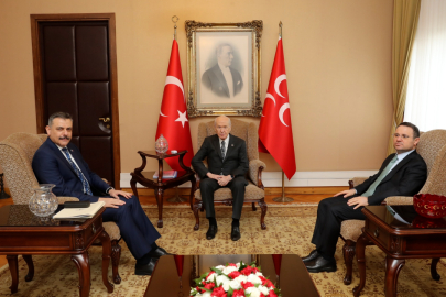 Adalet Bakanı Gürlek ve İçişleri Bakanı Çiftçi, TBMM’de MHP lideri Bahçeli’yi ziyaret etti