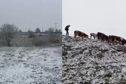 Haziran ayında kar sürprizi: Beyaza büründü