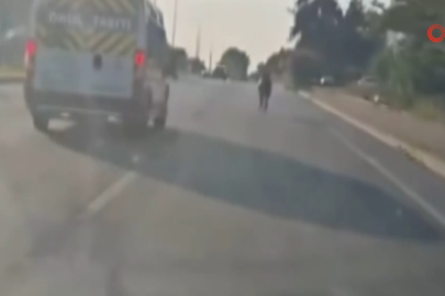 Bursa’da başıboş at ana yolda trafiği tehlikeye attı